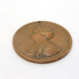 Queen Anne Copper 'Capture of Bouchain' Celebration Medal Antique 1711