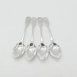 Georgian Set of Sterling Silver Queens Pattern Teaspoons 1827 Newcastle