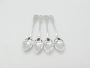 Georgian Set of Sterling Silver Queens Pattern Teaspoons 1827 Newcastle