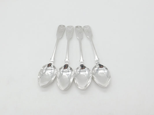 Georgian Set of Sterling Silver Queens Pattern Teaspoons 1827 Newcastle