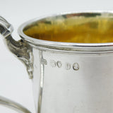 George IV Sterling Silver Christening Mug Antique 1830 London S. Crespell II