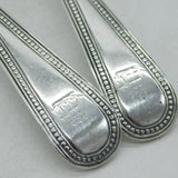 George III Sterling Silver Sailing Ship Serving Spoons Antique c1770 London