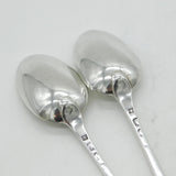 George III Sterling Silver Sailing Ship Serving Spoons Antique c1770 London