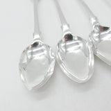 Georgian Set of Sterling Silver Queens Pattern Teaspoons 1827 Newcastle