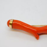 Georgian 9ct Gold Mounted Red Coral Specimen Brooch Antique c1830
