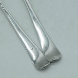 George III Sterling Silver Sailing Ship Serving Spoons Antique c1770 London