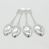 Georgian Set of Sterling Silver Queens Pattern Teaspoons 1827 Newcastle