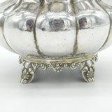 Victorian Sterling Silver Bachelors Melon Teapot Antique 1844 London