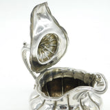 Victorian Sterling Silver Bachelors Melon Teapot Antique 1844 London