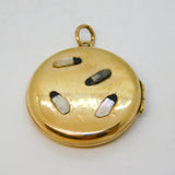 Victorian Gold Plated Shibayama Insect Locket Pendant Antique c1880