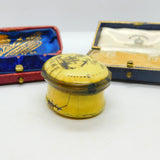 Georgian Yellow Bilston Enamel Patch Box 'Always The Same' Antique c1800
