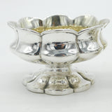 William IV Sterling Silver Floral Salt Cellars Pair Antique 1832 London Georgian