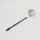 George II Sterling Silver Turned Wooden Handle Toddy Ladle Spoon Antique c1750