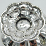 William IV Sterling Silver Floral Salt Cellars Pair Antique 1832 London Georgian