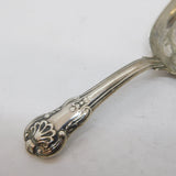 George IV Sterling Silver Floral Pattern Tea Caddy Spoon Antique 1824 Birmingham