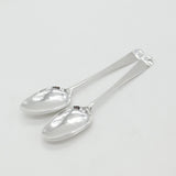 Pair of Georgian Sterling Silver Serving Spoons 1766 John Muns London Antique