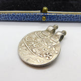 Silver East India Company One Rupee Coin Fob Pendant Antique 1788 Georgian