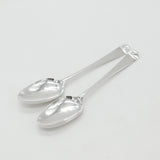 Pair of Georgian Sterling Silver Serving Spoons 1766 John Muns London Antique