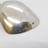 George IV Sterling Silver Floral Pattern Tea Caddy Spoon Antique 1824 Birmingham
