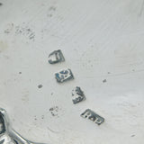 George II Sterling Silver Armorial Crested Salver Dish Antique 1756 London