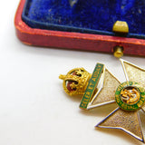 9ct Gold & Enamel Kings Royal Rifle Corps Sweetheart Brooch 1927 Antique