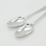 Pair of Georgian Sterling Silver Serving Spoons 1766 John Muns London Antique