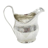 George III Sterling Silver Floral Bright Cut Cream Jug Antique 1801 London