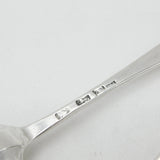 Pair of Georgian Sterling Silver Serving Spoons 1766 John Muns London Antique