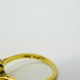 Victorian 18ct Yellow Gold, Opal & Diamond Floral Dress Ring Antique c1890