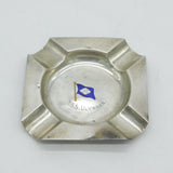 Sterling Silver & Enamel 'TSS Ulysses' Naval Ashtray Antique 1928 Birmingham