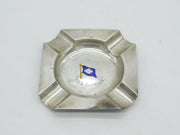 Sterling Silver & Enamel 'TSS Ulysses' Naval Ashtray Antique 1928 Birmingham