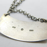 Swedish Victorian Sterling Silver Misspelt 'Arac' or Arak Anise Decanter Label Antique 1851 Göteborg