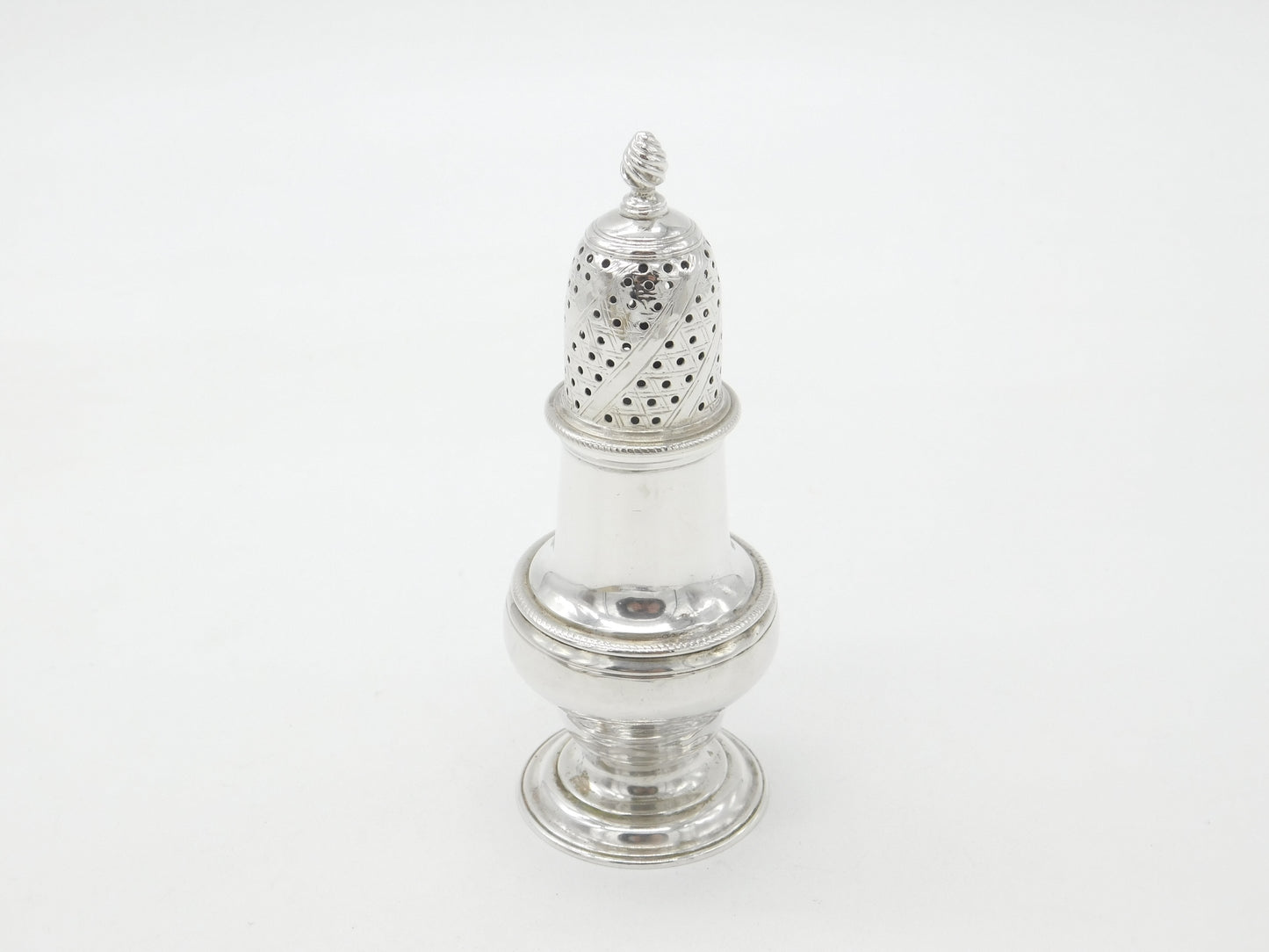 Georgian Sterling Silver Muffineer Sugar Caste 1761 London John Delmester