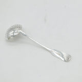 George IV Irish Sterling Silver Crested Sugar Caster Spoon Antique 1827 Dublin