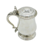 Sterling Silver Baluster Pint Tankard Lidded Stein Vintage 1953 Sheffield