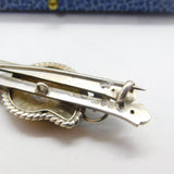 Edwardian Sterling Silver Ammonite Fossil Sweetheart Brooch Antique 1902 Chester