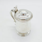Sterling Silver Baluster Pint Tankard Lidded Stein Vintage 1953 Sheffield