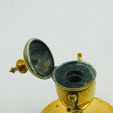 Regency Period Cast Brass Classical Urn Desktop Inkwell Antique c1830