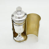 Boxed Sterling Silver Travelling Ecclesiastical Communion Set Antique Art Deco