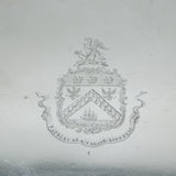 George III Sterling Silver Heraldic Crested Salver Dish Antique 1764 London