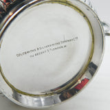 Edwardian Sterling Silver Floral Pattern Porringer Antique 1902 London