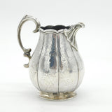 Victorian Irish Sterling Silver Floral Pattern Cream Jug Antique 1839 Dublin
