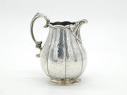 Victorian Irish Sterling Silver Floral Pattern Cream Jug Antique 1839 Dublin