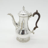 George III Sterling Silver Large Baluster Coffee Pot 1763 London Benjamin Gignac