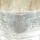 Victorian Large Sterling Silver W.H Smith Archive Chalice Cup Antique 1882 London