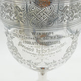 Victorian Large Sterling Silver W.H Smith Archive Chalice Cup Antique 1882 London