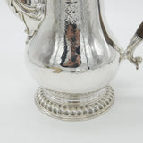 George III Sterling Silver Large Baluster Coffee Pot 1763 London Benjamin Gignac