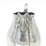 Victorian Irish Sterling Silver Floral Pattern Cream Jug Antique 1839 Dublin