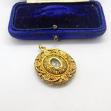 18th Century Spanish Colonial Philippines Silver Gilt Filigree Reliquary Floral Pendant c1750