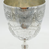 Victorian Large Sterling Silver W.H Smith Archive Chalice Cup Antique 1882 London